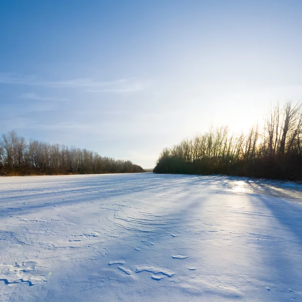 Tranquilla scena invernale — Foto Stock