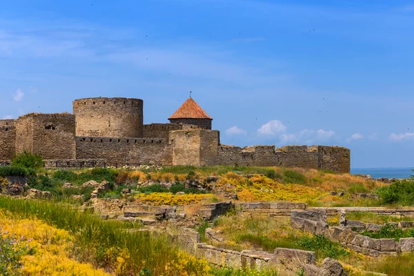 Gammalt slott på en kulle — Stockfoto