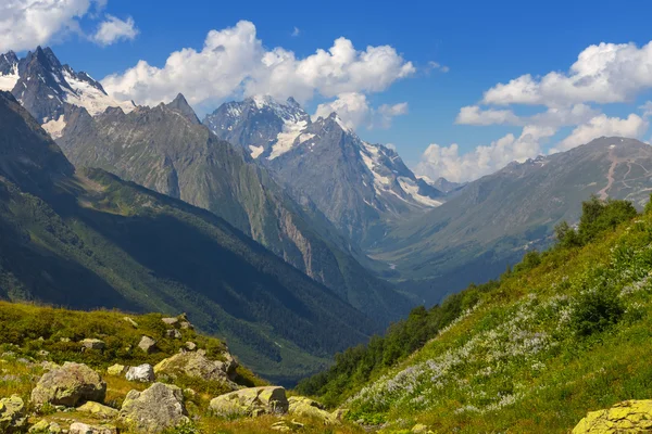 Gröna berg dalen — Stockfoto