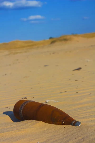 一粒沙的炸弹 — 图库照片