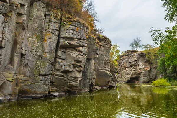 Ukraine buki canyon outono cena — Fotografia de Stock