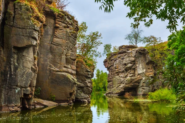 ウクライナ葺き渓谷の秋の風景 — ストック写真