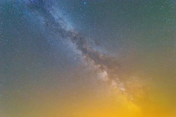 Cielo notturno Via lattea sfondo — Foto Stock