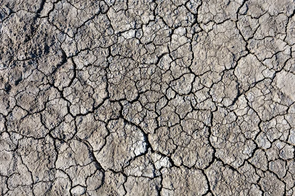 Droge gebarsten aarde als achtergrond — Stockfoto