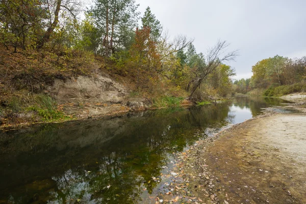Small autumn river — Stock Photo, Image
