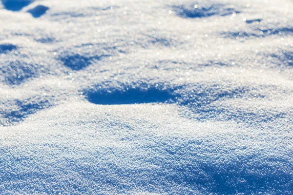 Azul inverno neve fundo — Fotografia de Stock