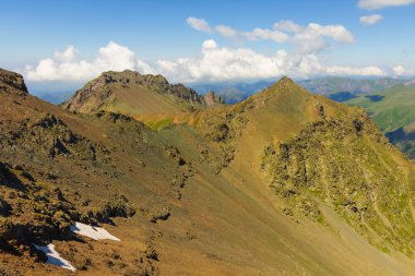 Kırmızı dağ omurga sahne