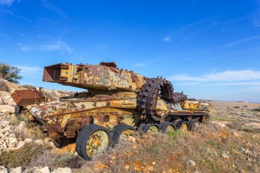 Kıbrıs zemin sahne ateş eski