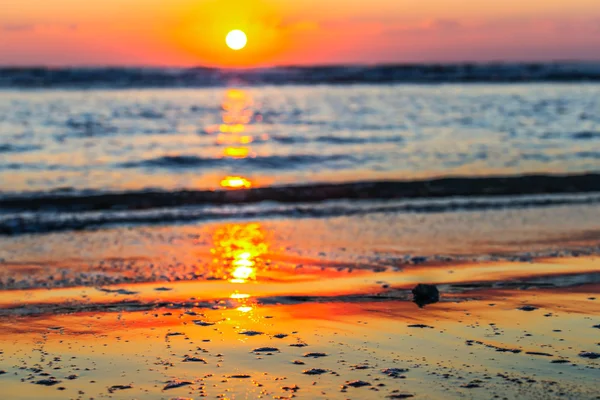 Ruhiger Sonnenaufgang über einer Meeresküste — Stockfoto