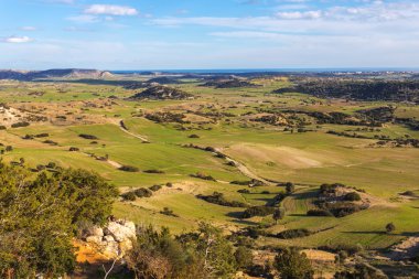 Kuzey Kıbrıs manzara, kırsal sahne