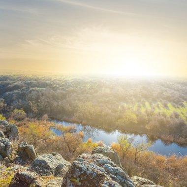 sabah erken Kanyon'da dağ