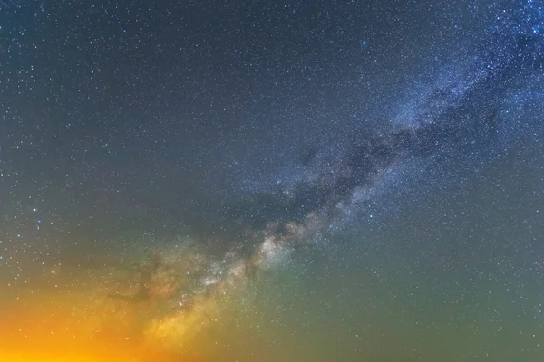 Sky och Vintergatan Nattbild — Stockfoto