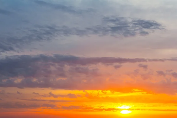 Tramonto su sfondo cielo sera — Foto Stock