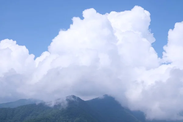 Nuages Montagne Blanc Grand — Photo