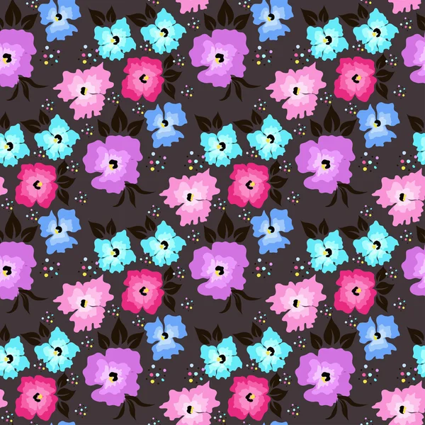 Fondo sin costuras de flores — Vector de stock