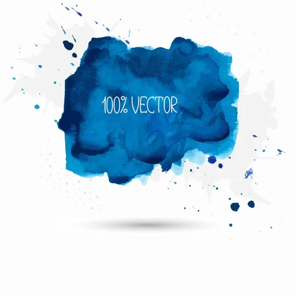 Blue background of watercolor paint — Stock Vector