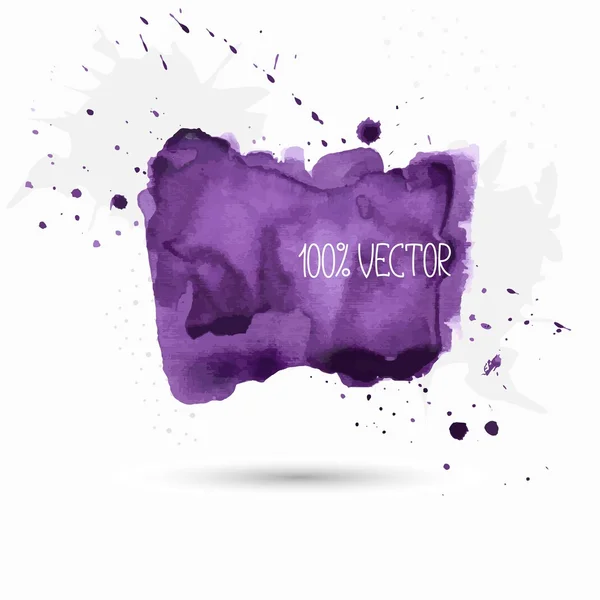 Violet background of watercolor paint — Stock Vector