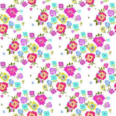 Beyaz bir arka plan üzerinde haşhaş ile Seamless Modeli