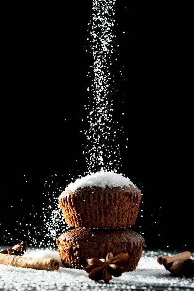 Süßer Kuchen Und Zucker — Stockfoto