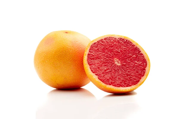 Ripe Grapefruit White Background — Stock Photo, Image