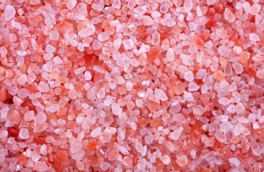 Pembe himalaya tuz dokusu. en üstteki görünüm