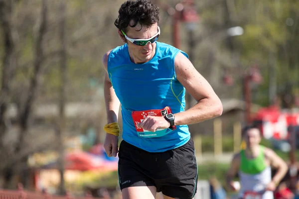 De halve marathon van de stad in Kiev, Oekraïne — Stockfoto