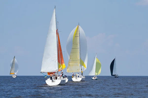 Regata de iate à vela — Fotografia de Stock