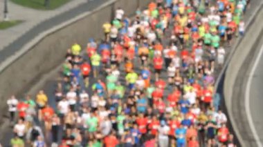 Şehir yarı maraton Kiev'de bulanık