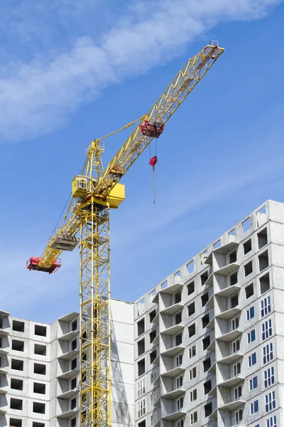 Cranes and building construction — Stock Photo, Image