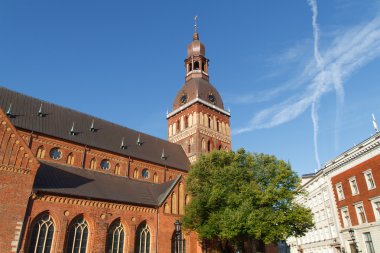 Görünümü, Riga, Letonya.