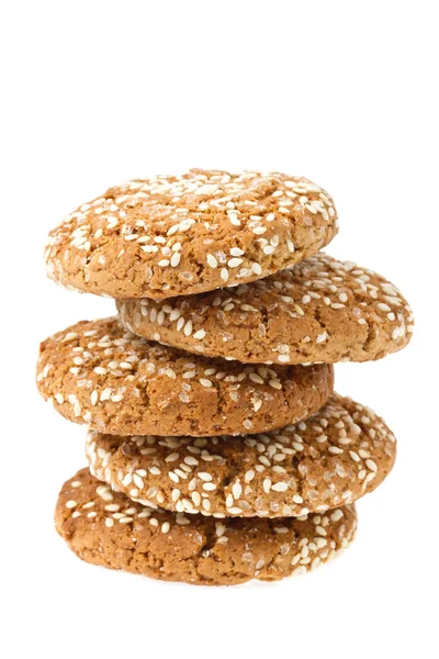 Galletas de avena con sésamo —  Fotos de Stock