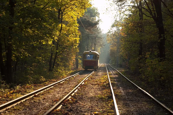 Tramwaj w Kijów, Ukraina — Zdjęcie stockowe