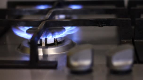 Gas stove — Stock Video