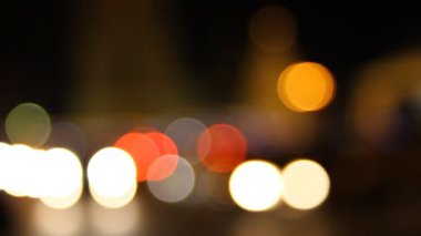 Bokeh ile şehir trafik