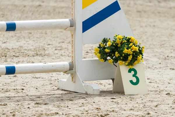 Anel de concurso equestre — Fotografia de Stock