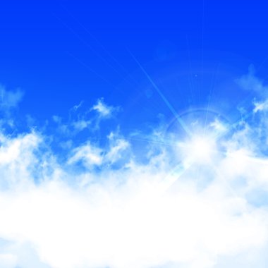 Arka plan gökyüzü bulutlar manzara