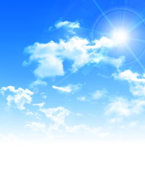 Arka plan gökyüzü bulutlar manzara