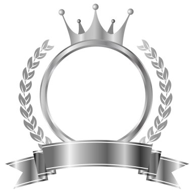 Taç Laurel kurdele simgesi