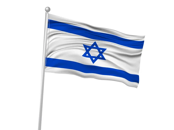 Izrael národní vlajka ikonu příznaku — Stockový vektor