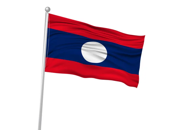 ラオス国旗の旗のアイコン — ストックベクタ