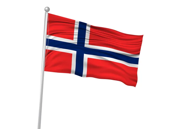 Norge flagga flaggikonen — Stock vektor