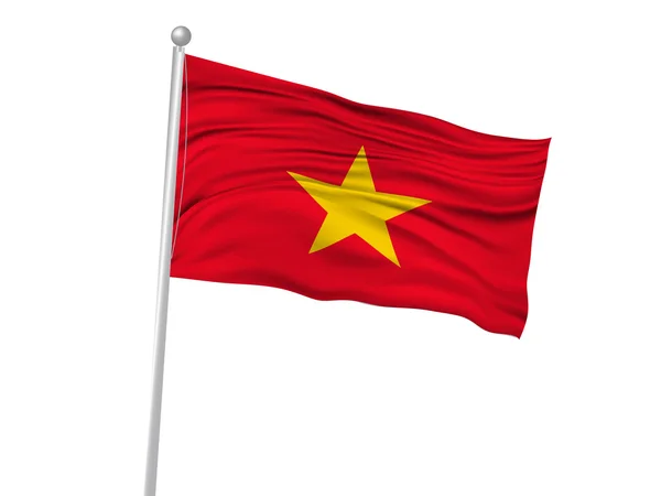 Ikon bendera nasional Vietnam - Stok Vektor