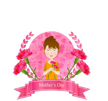 Karanfil çiçek simgesi anneler günü