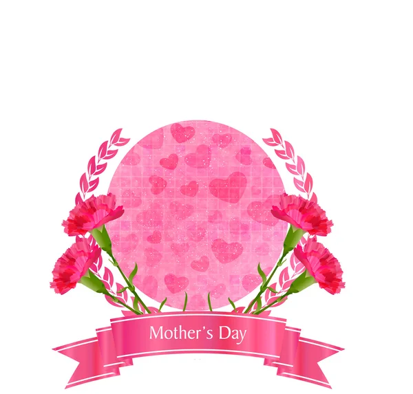 Carnation bloem pictogram Moederdag — Stockvector
