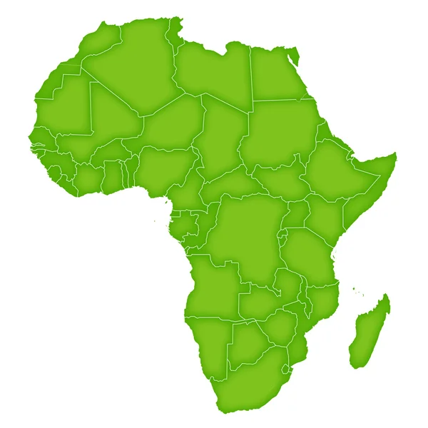 África mapa icono símbolo — Vector de stock