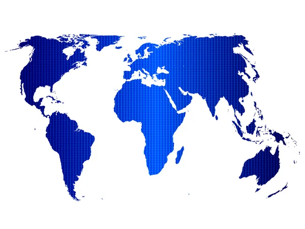 Světová mapa ikonu symbolu — Stockový vektor