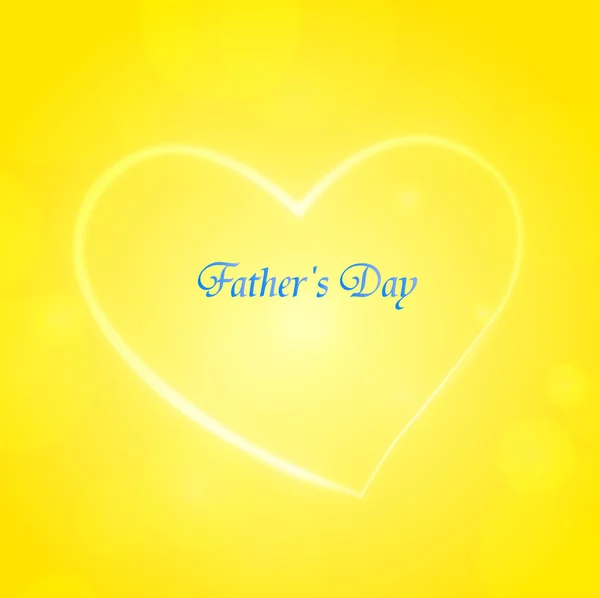 Father's Day Heart light background — Stock Vector