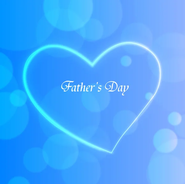 Ημέρα του πατέρα καρδιά ανοιχτό φόντο — Διανυσματικό Αρχείο