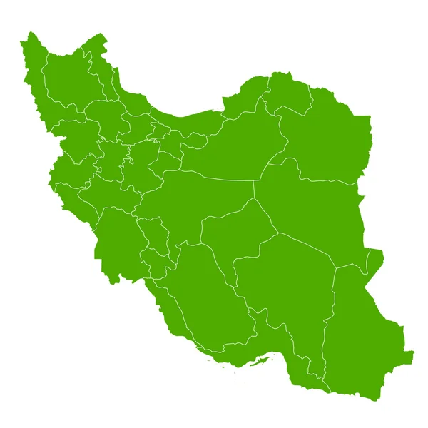 Iran karta land ikonen — Stock vektor