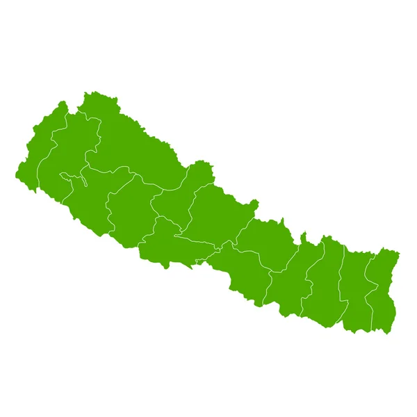 네팔 지도 국가 아이콘 — 스톡 벡터